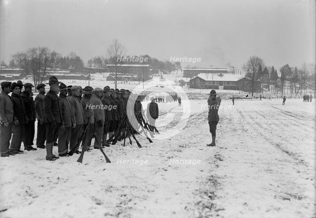 Camp Meade, Maryland - Winter Views, 1917. Creator: Harris & Ewing.