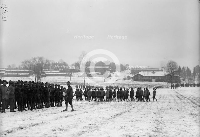 Camp Meade, Maryland - Winter Views, 1917. Creator: Harris & Ewing.