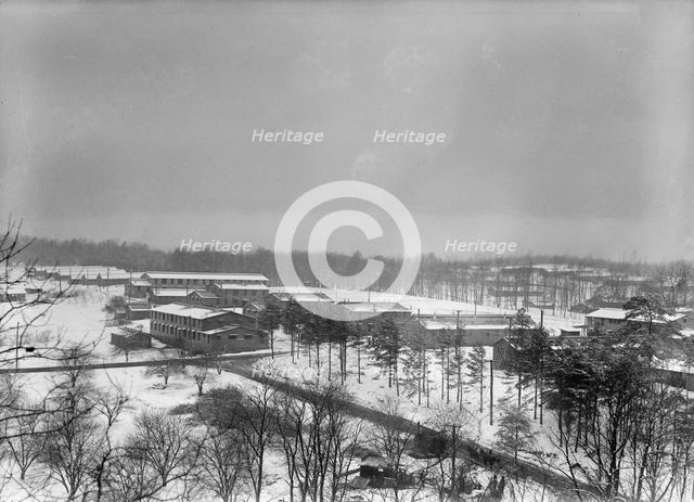 Camp Meade, Maryland - Winter Views, 1917. Creator: Harris & Ewing.