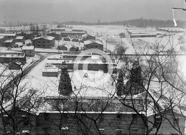 Camp Meade, Maryland - Winter Views, 1917. Creator: Harris & Ewing.