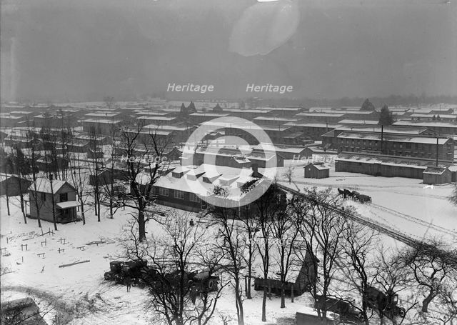 Camp Meade, Maryland - Winter Views, 1917. Creator: Harris & Ewing.
