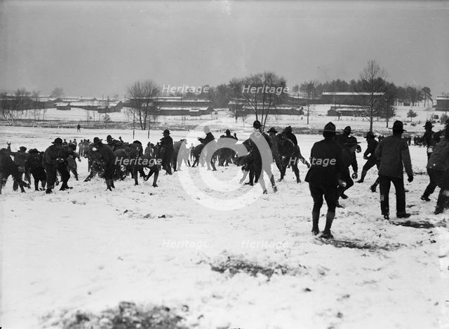 Camp Meade, Maryland - Winter Views, 1917. Creator: Harris & Ewing.