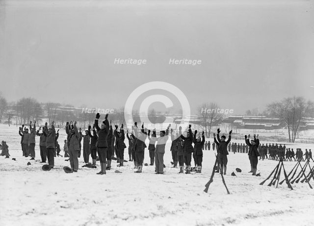 Camp Meade, Maryland - Winter Views, 1917. Creator: Harris & Ewing.