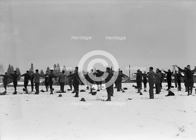 Camp Meade, Maryland - Winter Views, 1917. Creator: Harris & Ewing.