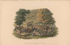 Camp meeting of the Methodists in North America , ca 1819