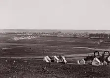Camp of 44th New York Infantry, 1861-65. Creator: Unknown