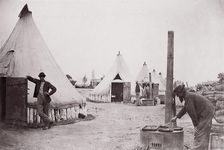 Camp of 153rd New York Infantry, ca. 1861. Creator: Unknown