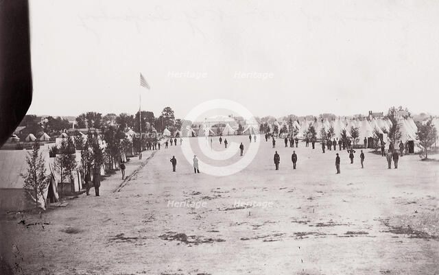 Camp of 153rd New York Infantry, ca. 1861. Creator: Unknown.