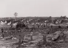 Camp of 30th Pennsylvania Infantry, 1861-65. Creator: Unknown