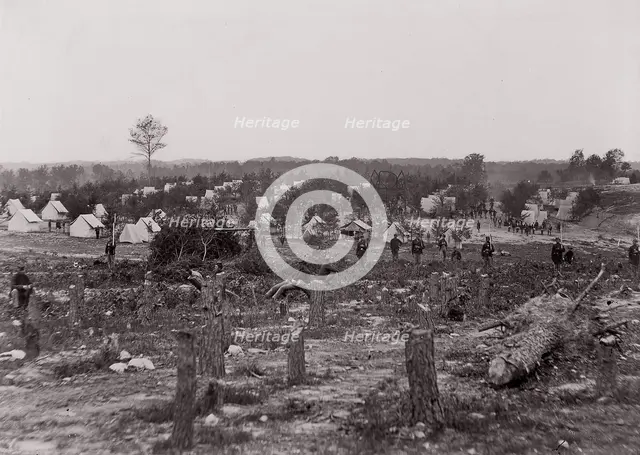 Camp of 30th Pennsylvania Infantry, 1861-65. Creator: Unknown.