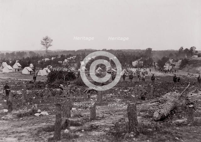 Camp of 30th Pennsylvania Infantry, 1861-65. Creator: Unknown.