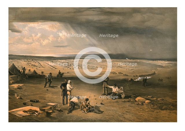 'Camp of the 3rd Division, July 9th 1855'.   Creator: Edmund Walker.