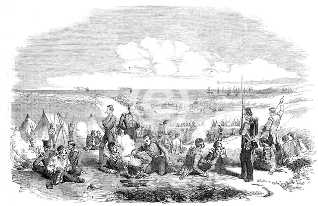 Camp of the 21st Fusiliers, on the Heights of Sebastopol, 1854. Creator: Unknown.