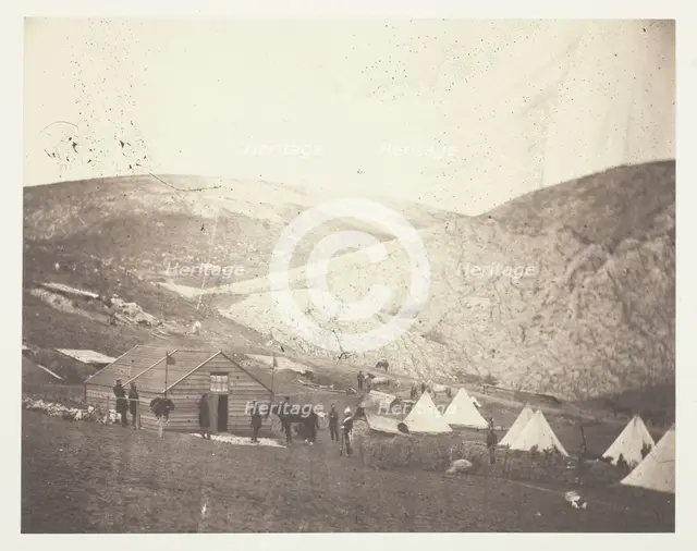 Camp of the 4th Dragoon Guards, near Karyni, 1855. Creator: Roger Fenton.