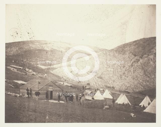Camp of the 4th Dragoon Guards, near Karyni, 1855. Creator: Roger Fenton.