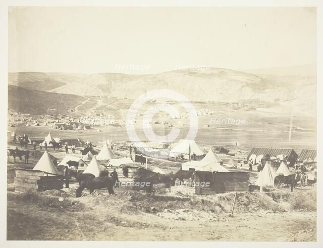 Camp of the 5th Dragoon Guards, 1855. Creator: Roger Fenton.