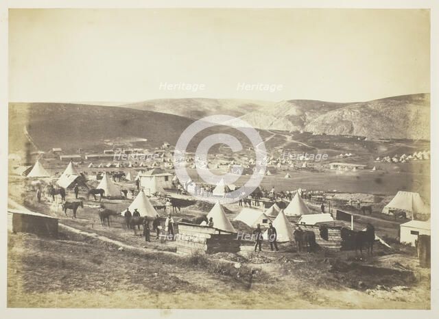Camp of the 5th Dragoon Guards, 1855. Creator: Roger Fenton.
