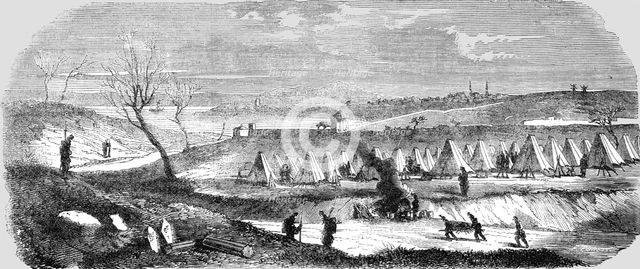 'Camp of the French Soldiery, near Gallipoli', 1854. Creator: Unknown.