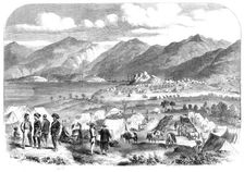 Camp of the Sikh Cavalry at Cowloong opposite Hong-Kong: Probyn's Horse and Fane's Horse..., 1860. Creator: Unknown