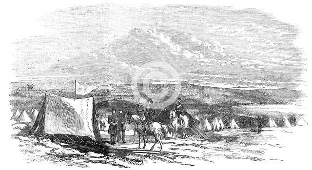 Camp of General Sir De Lacy Evans, upon the Heights of Sebastopol, 1854. Creator: Unknown.