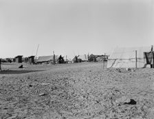 Camp of migratory workers, Imperial County, California, 1937. Creator: Dorothea Lange