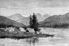 Camp on the Skeena River, British Columbia, 1881. Creator: Unknown