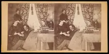 Camp Park Woods - Officers Quarters, March 1862; Civil War, 1861-1865. Creator: Titian Ramsay Peale