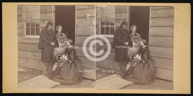 Camp Park Woods - Officers' Quarters, Civil War, 1861-1865. Creator: Titian Ramsay Peale.