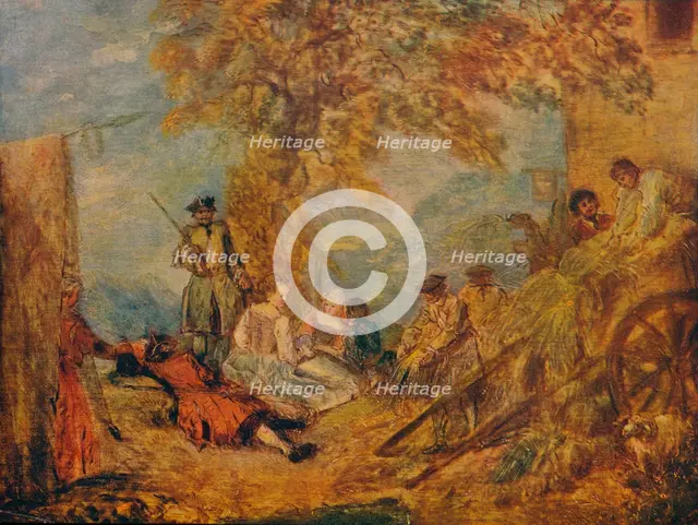 Camp Scene, c17th century, (1909) Artist: Jean-Antoine Watteau