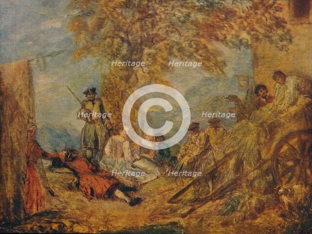 Camp Scene, c17th century, (1909) Artist: Jean-Antoine Watteau