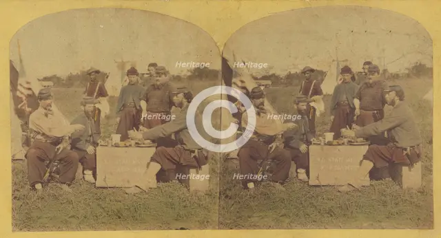 Camp scene - Fortress Monroe, 1861-1865. Creator: Unknown.