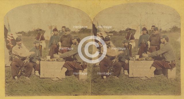 Camp scene - Fortress Monroe, 1861-1865. Creator: Unknown.