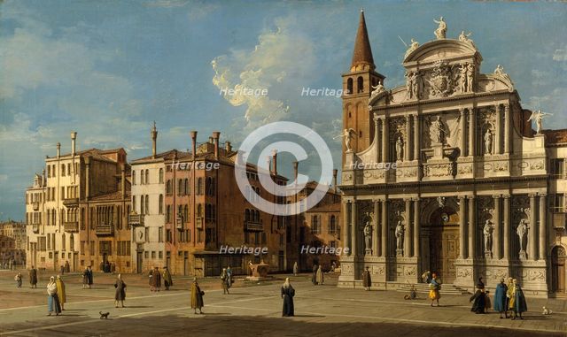 Campo Santa Maria Zobenigo, Venice, 1730s. Creator: Canaletto.