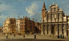 Campo Santa Maria Zobenigo, Venice, 1730s. Creator: Canaletto