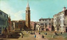 Campo Sant'Angelo, Venice, 1730s. Creator: Canaletto