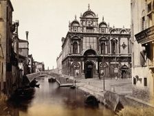 Campo Santi Giovanni e Paolo, Venice: Scuola Grande and Hospital of San Marco, 19th century. Creator: Unknown