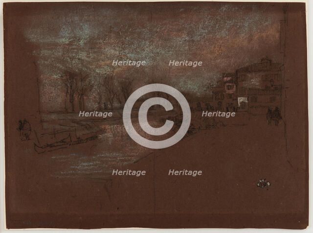 Campo Sta. Marta - Winter Evening, 1879-1880. Creator: James Abbott McNeill Whistler.