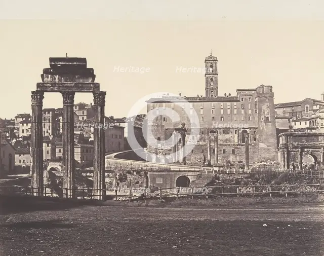 Campo Vaccino (Foro Romano), 1848-52. Creator: Eugène Constant.