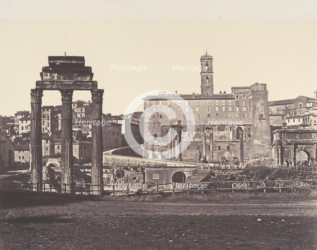 Campo Vaccino (Foro Romano), 1848-52. Creator: Eugène Constant.