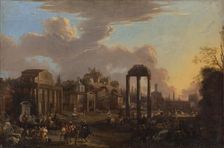 Campo Vaccino in Rome, 1710-1730. Creator: Unknown
