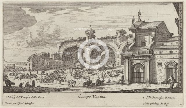 Campo Vacina, 1640-1660. Creator: Israel Silvestre.