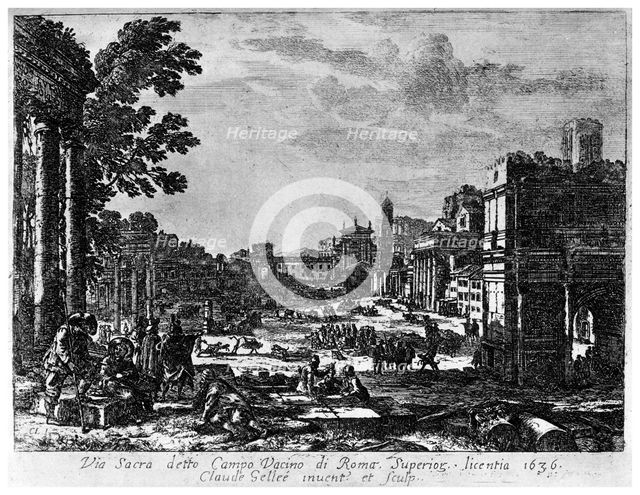 'Campo Vacino', c1620-1680 (1924). Artist: Claude Lorrain