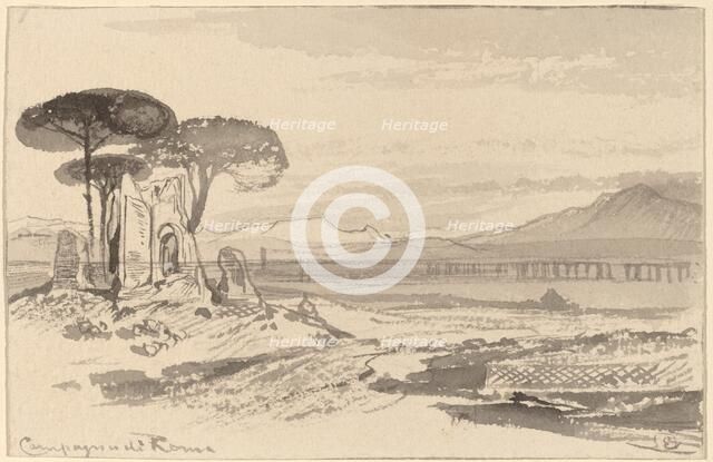 Campagna di Roma, 1884/1885. Creator: Edward Lear.