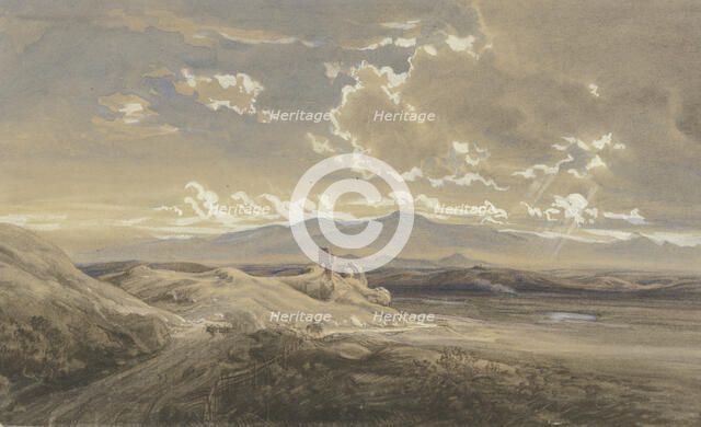 Campagna di Roma, mid-late 19th century. Creator: Eduard Wilhelm Pose.