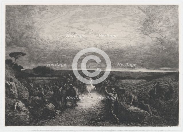 Campagne de Rome, 19th century. Creator: François-Nicolas Chifflart.
