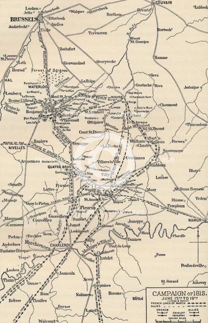 'Campaign of 1815. June 15th to 19th', (1896).  Artist: Unknown.