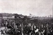 Campaign mass of Thanksgiving in Rio de Janeiro on 17 May 1888 on the occasion of the abolition o…