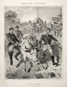 Campaign Sketches: Foraging, 1863. Creator: Winslow Homer (American, 1836-1910)