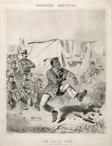 Campaign Sketches: Our Jolly Cook, 1863. Creator: Winslow Homer (American, 1836-1910)