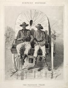 Campaign Sketches: The Baggage Train, 1863. Creator: Winslow Homer (American, 1836-1910)